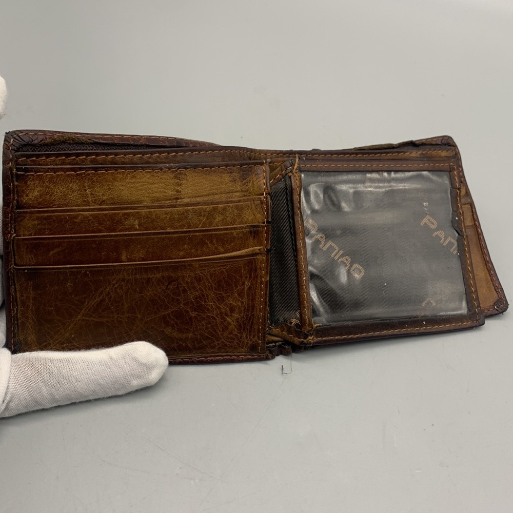 Paniao River Crocodile Skin Mens Wallet - Picture 3 of 6